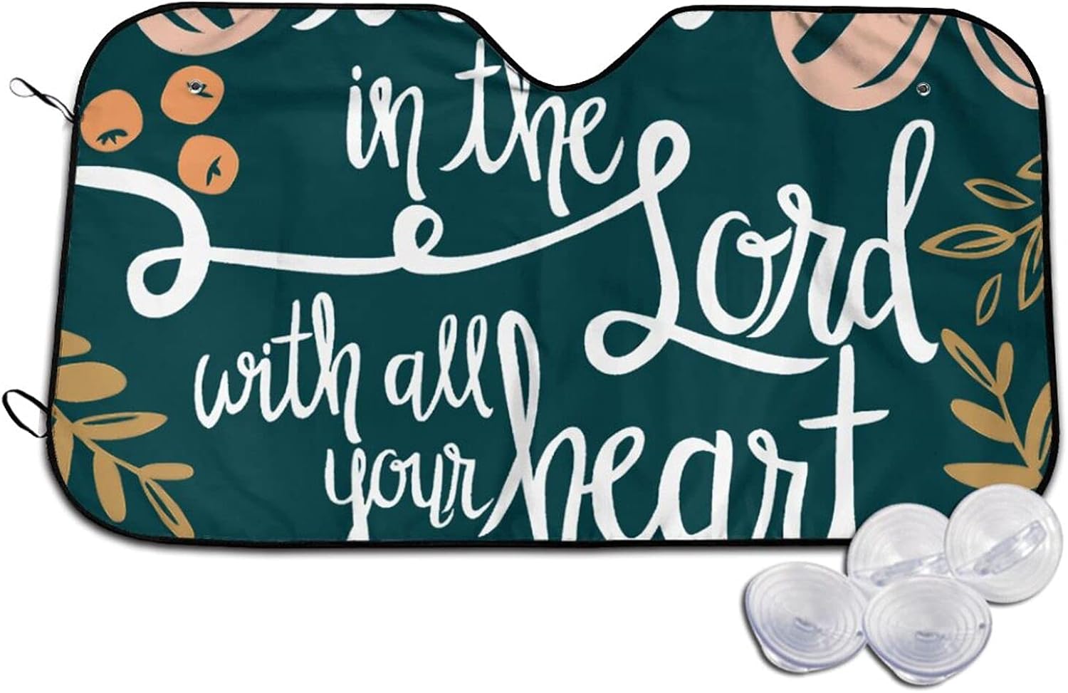 Christian Bible Verses Front Windshield Sun Shade Blocks UV