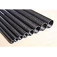 Abesterxox ID 25mm x OD 27mm x 500mm Carbon Fiber Tube 3K Glossy Surface Pipe Roll