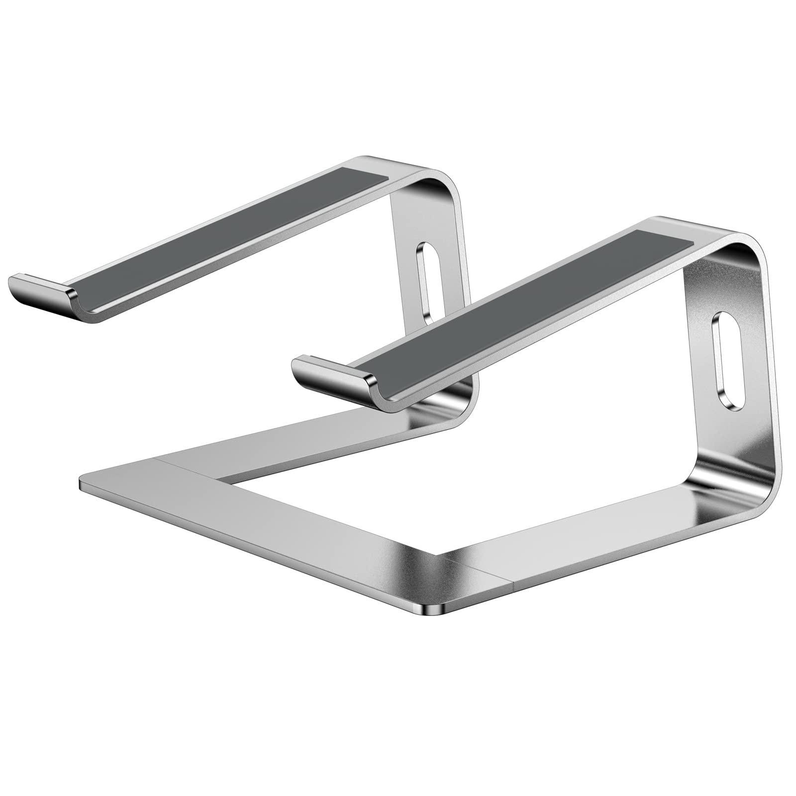 Bewahly Laptop Stand for Desk, Removable Aluminum Alloy Laptop Holder, Ergonomic Laptop Riser for MacBook Pro Air, ASUS, Dell, HP, Microsoft Surface, Samsung, HUAWEI, More 10-17" Laptops [Sliver]