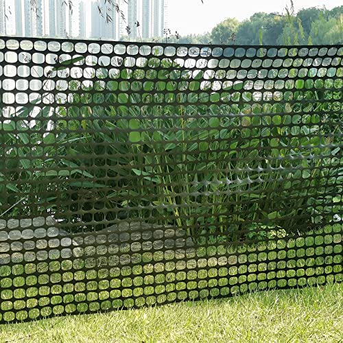 KALYSIE Safety Fence Plastic Mesh Fencing Roll, 4'x100' Feet 1 Roll