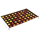Bergen Marzipan 54 Piece Assorted Fruit Box Tray Net Weight 25 oz
