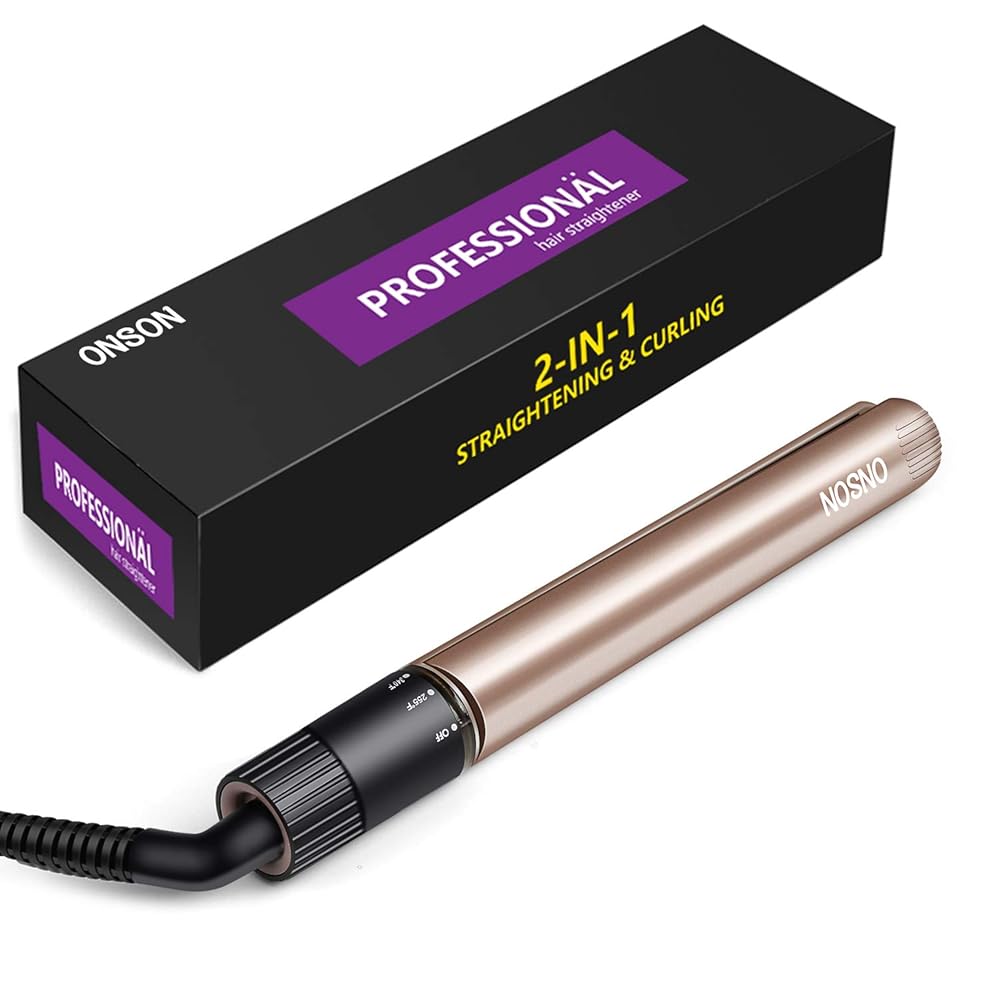 Professional Hair Straightener, 1'' 2 in 1 Ceramic Tourmaline Ionic aooty