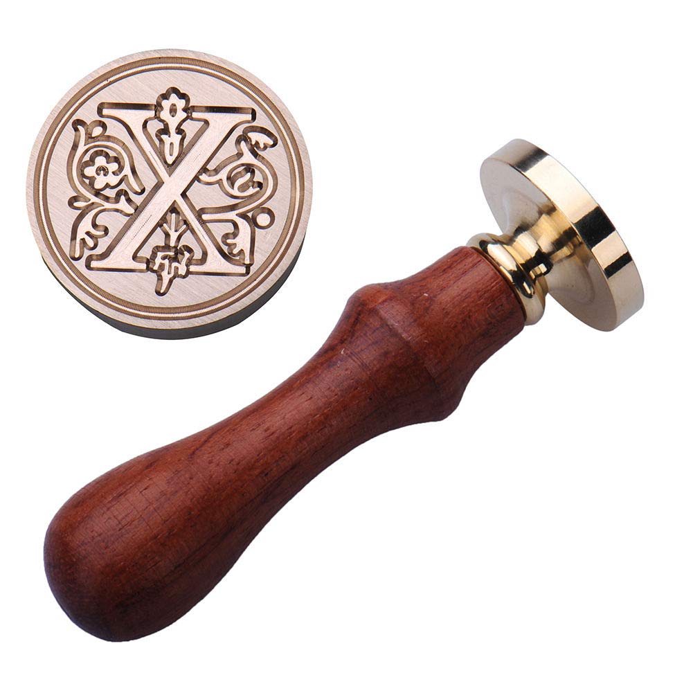 YPSelected Classic A-Z 26 Alphabet Initial Letters Sealing Wax Seal Stamp (Letter X)