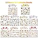 TailaiMei Thanksgiving Nail Decals Stickers, 20 Sheets Autumn Fall Leaves Self-Adhesive and Water Transfer Set - DIY Nail Art Tip Include Turkey/Maple/Pumpkin