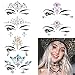 6 Sets Festival Rave Face Gems Glitter,Rhinestone face gems, Face Body Temporary Tattoos
