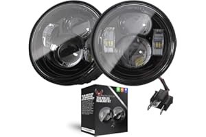 Eagle Lights 8900B-2SB Dual LED Headlight Kit for 2008-2017 Harley Davidson Fat Bob Motorcycles - Black