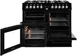 Beko KDVF100K 100cm Dual Fuel Range Cooker Black view 2