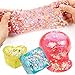 Foam Beads for Slime - Floam Beads, Foam Balls for Slime | with +[Fruit, Heart, Flower Printed Slices]+ 0.08-0.32 inch | 16 Pack 60000 pcs + 3 Tools for DIY Crafts