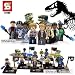 2015 Jurassic World Minifigures Jurassic Park Dinosaur Minifigure Building Blocks Toys for Kids