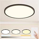UprizeP 20 inch Led Ceiling Light, Ultra Thin Dimmable Flush Mount Ceiling Light, 3000K/4000K/6500K Selectable Round Ceiling 