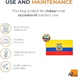 AZ FLAG Ecuador Flag 3x5 Ft 100D Polyester Two Grommets Fade Resistant view 5