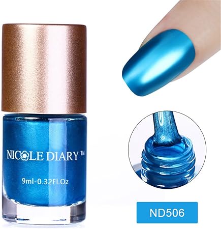 Amazon Nicole Diary 全5色 マニキュア ネイルポリッシュ 金属な光沢 レッド グリーン 青色 ピカピカネイルアート 並行輸入品 Nicole Diary マニキュア ネイルポリッシュ 通販