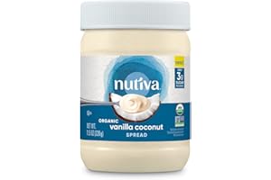 Nutiva Organic Vanilla Coconut Spread, 11.5 oz - 3g Sugar Per Serving, Low Carb, Non-GMO, Gluten Free,Paleo, Vegan, Smooth, N