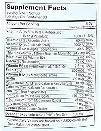 Suplemento multivitamínico Mighty Mini Prenatal con DHA, para la madre y el niño, con vitaminas con DHA...