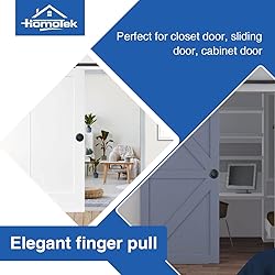 HOMOTEK Round Sliding Closet Door Handles Heavy