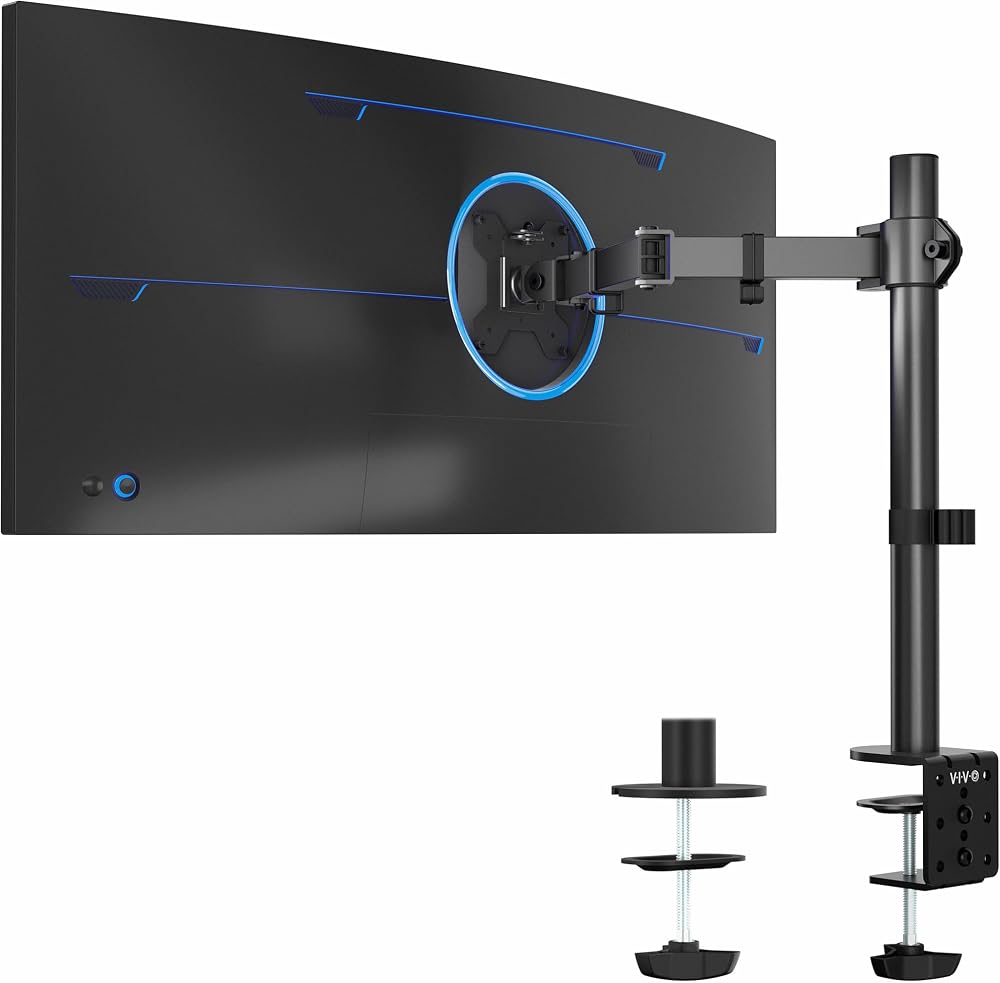 VIVO STAND-V001 Single Monitor Arm Mount 32 inch Regular, 38 inch Ultrawide