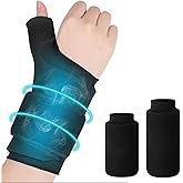 Coldcool Wrist/Hand Ice Pack - Hot & Cold Therapy Wrap, Soft Gel Pack for Either Wrist, Black