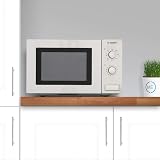Bosch 800W Freestanding Microwave Oven with Grill - Steel view 2