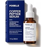 Copper Peptide Face serum with Argireline and Matrixyl 3000, Hyaluronic Acid, Lightweight Hydrating, Firm-Looking Skin, Supports Firm Youthful-Looking GHK-Cu Serum, Anti-aging serum -1oz