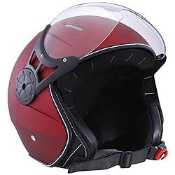 Harssidanzar Motorcycle Helmet Single Visor Open