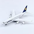 WngAur Airplane Model, Lufthansa Die-cast Metal Planes Aircraft Suitable for Collection and Desktop Decor