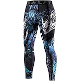 LAFROI Men's Quick Dry Cool Compression Fit Tights Leggings Waistband-YSK08
