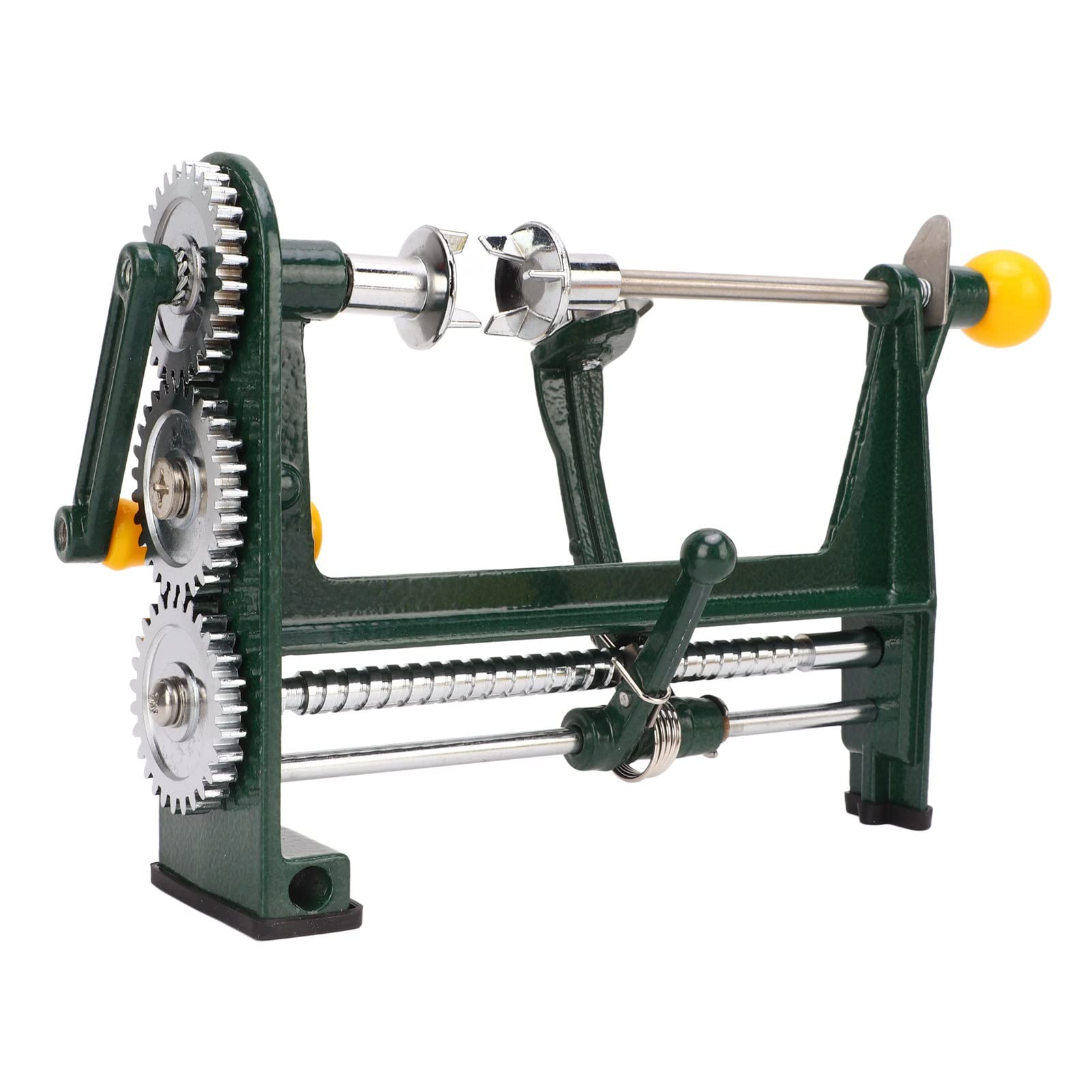 Apple Peeler and Corer, Heavy Duty Apple Peeler Slicer Corer Heavy Duty Apple Spiralizer with Clamp Base for Fruit Vegetables (Green)