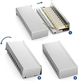 deleyCON CAT 6 Patch Panel 12 Port 1U Shielded RJ45 LAN Network Distribution view 4
