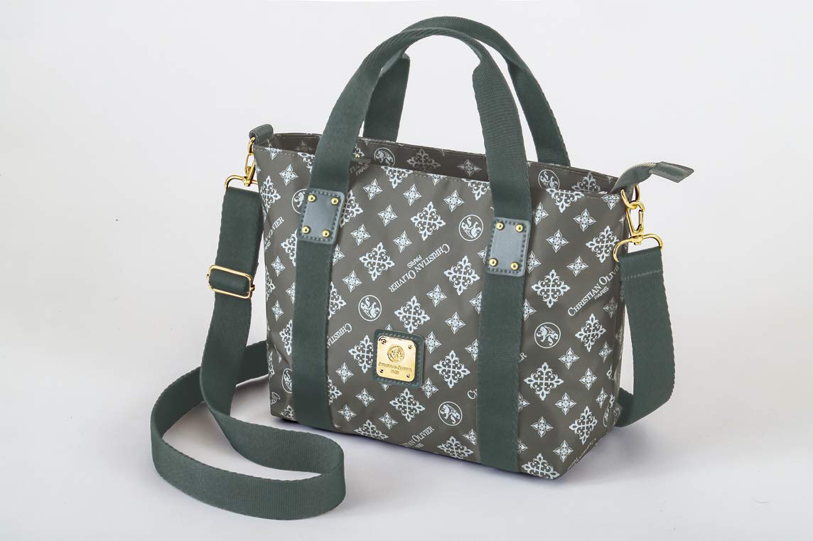 CHRISTIAN OLIVIER PARIS Gray クリスチャン・オリビエ・パリのモノグラム柄ショルダーバッグ(グレー)