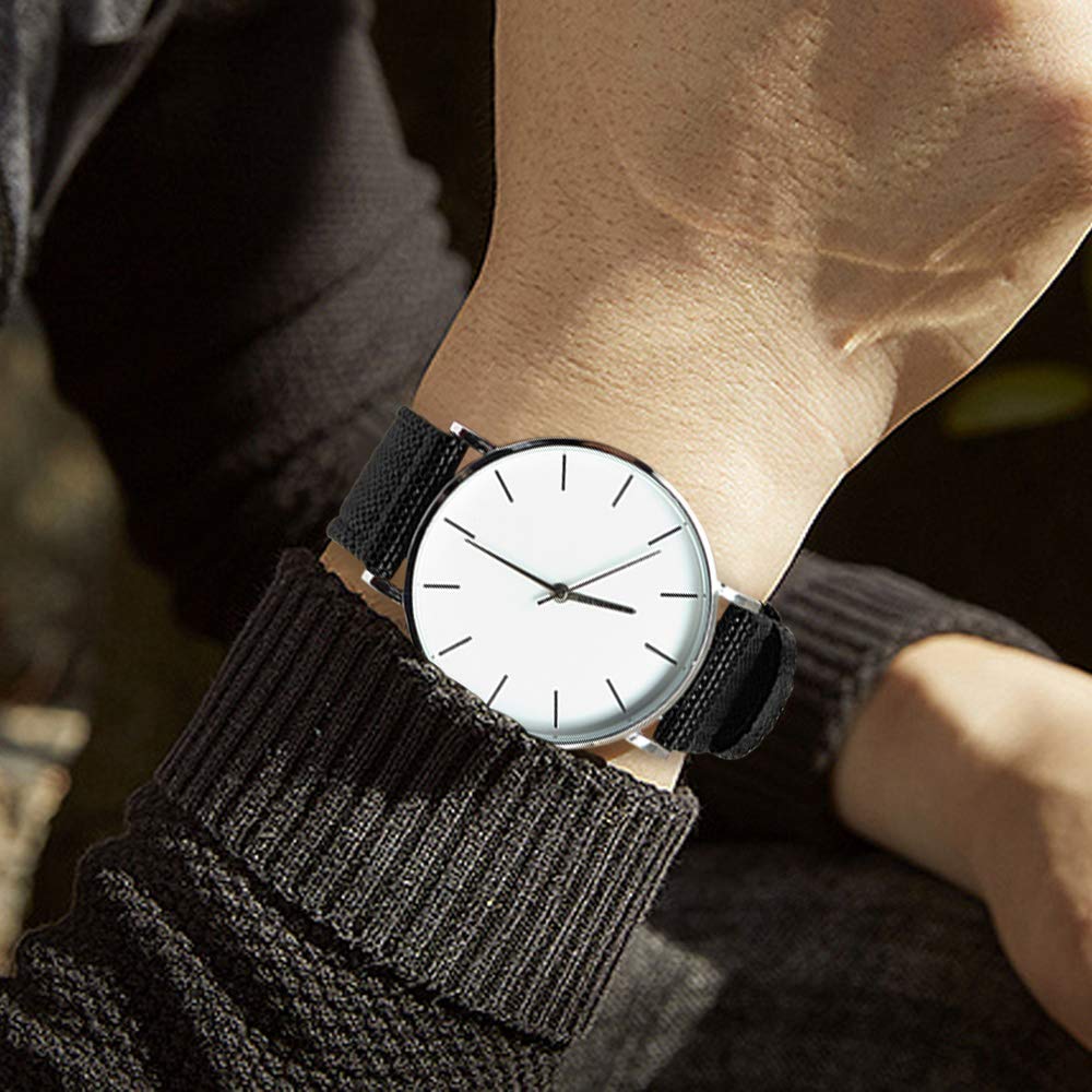 ULLCHRO Nylon Watch Strap Replacement Watch Band Military Army Men Women - 18mm, 20mm, 22mm, 24mm Watch Bracelet with Stainless Steel Silver Buckle