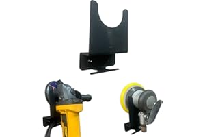 Gijok Angle Grinder Holder Tool Wall mount Bracket for 5inch Grinder, 1pc Impact Wrench Wall Holder, Angle Grinder Storage Rack for Angle Grinders, Cutters, Polishers etc