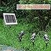 【Upgrade】Solar Spotlights Outdoor Landscape Solar Spot Lights Solar Lights 3 in 1 Solar Garden Spotlights LED IP66 Waterproof 150 Lumens per Light Fixture Security Lighting for Garden Yard(Warm White)