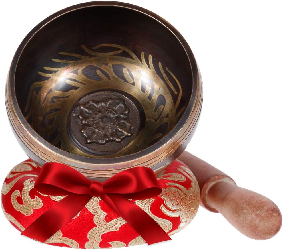 Rovtop Tibetan Singing Bowl Set for Meditation Chakra Healing, Prayer