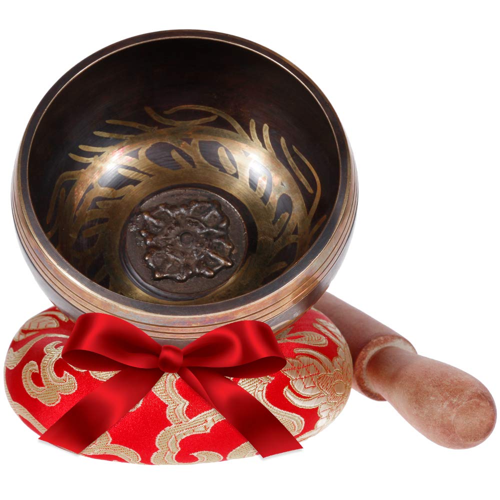 Rovtop Tibetan Singing Bowl Set for Meditation Chakra Healing, Prayer