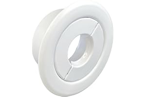 KNUPP CO. Retrofit Recessed Fire Sprinkler Escutcheon 1/2 in. IPS - Split 3 Piece in White - Depth Adjustment Range up to 1/2 in. for Fire Sprinkler Trim