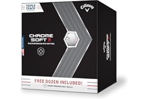Callaway Golf Chrome Soft X Golf Balls (Triple Track (Yellow)