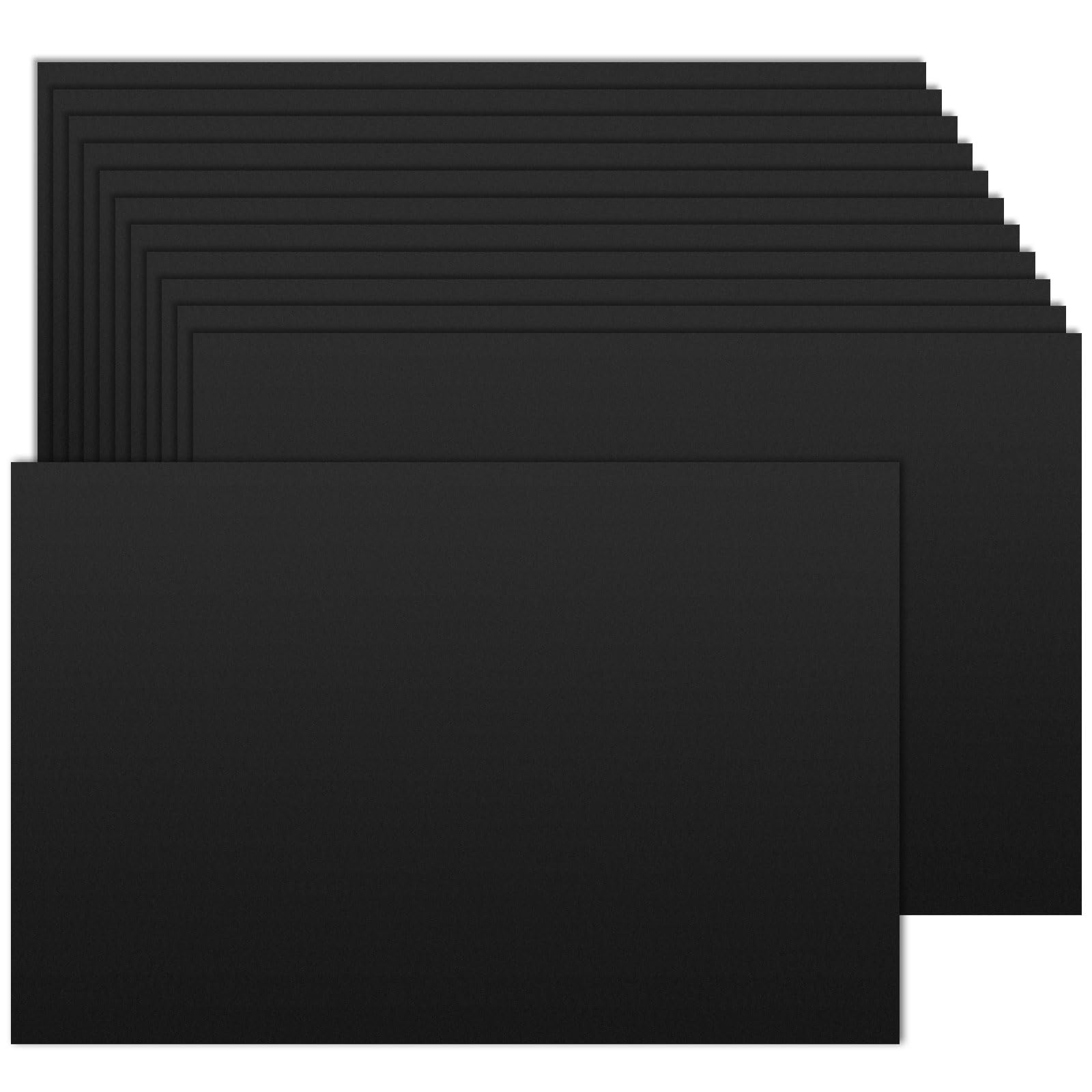Photo 1 of 100 Pack Black Cardstock 5x7, 80lb Cardstock Paper Blank Index Cards Thick Paper Heavyweight Cardstock for Printer, Postcards, Wedding Invitation, Menus, Thankyou Cards
