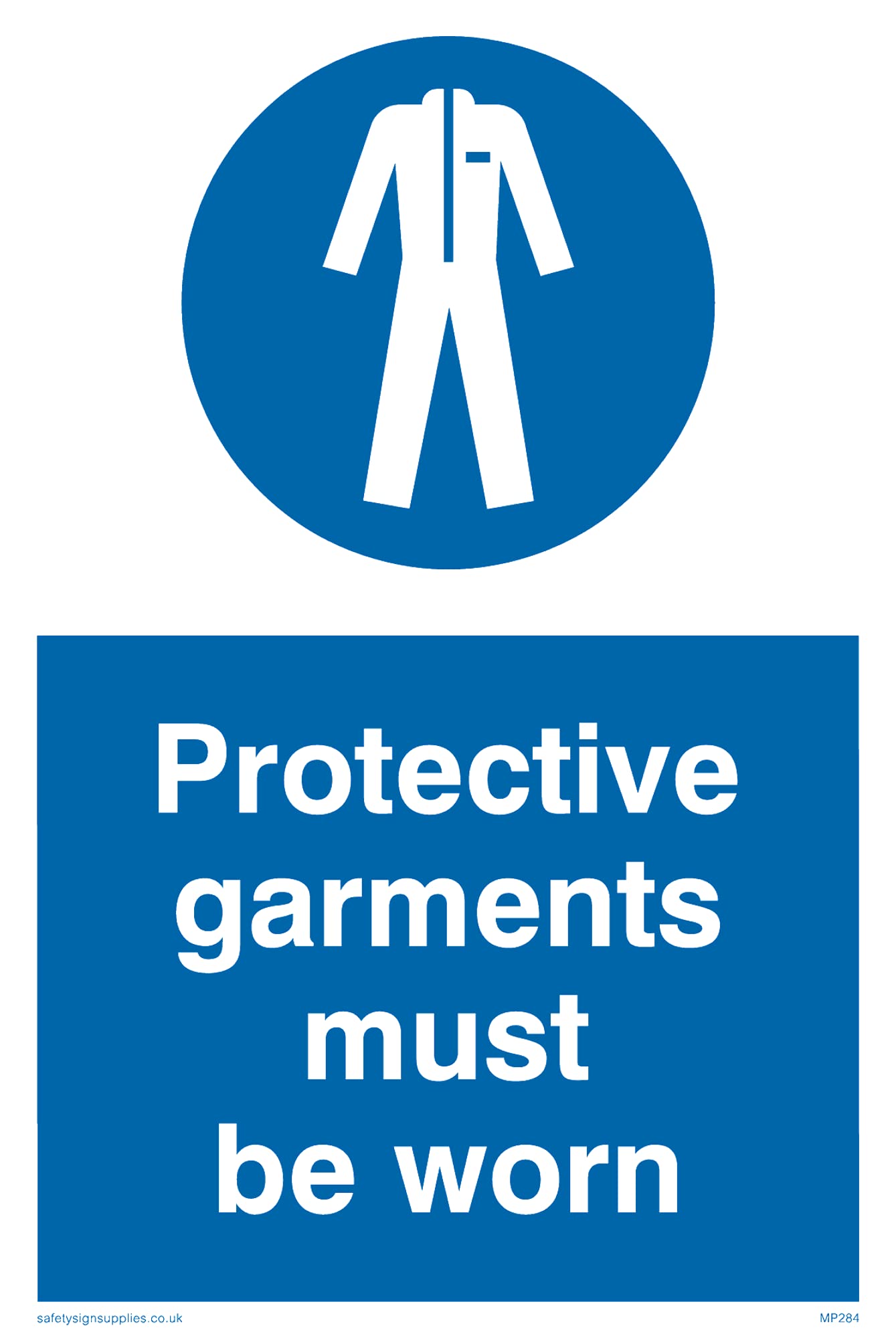 Pack of five - Protective Garments Must Be Worn Sign - 100x150mm - A6P