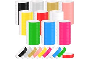 BOUBONI 300 Pcs Paper Wristbands for Events Water Resistant Paper Wristbands Sticky Rolls Bracelet for Events Clubs Music Fes
