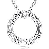 Birthday Gifts for Women, 925 Sterling Silver 30th 40th 50th 60th 70th 80th 90th Birthday Necklaces, 3 4 5 6 7 8 9 Decade Birthday Jewelry for Women, 30 40 50 60 70 80 90 Years Old Birthday Gifts