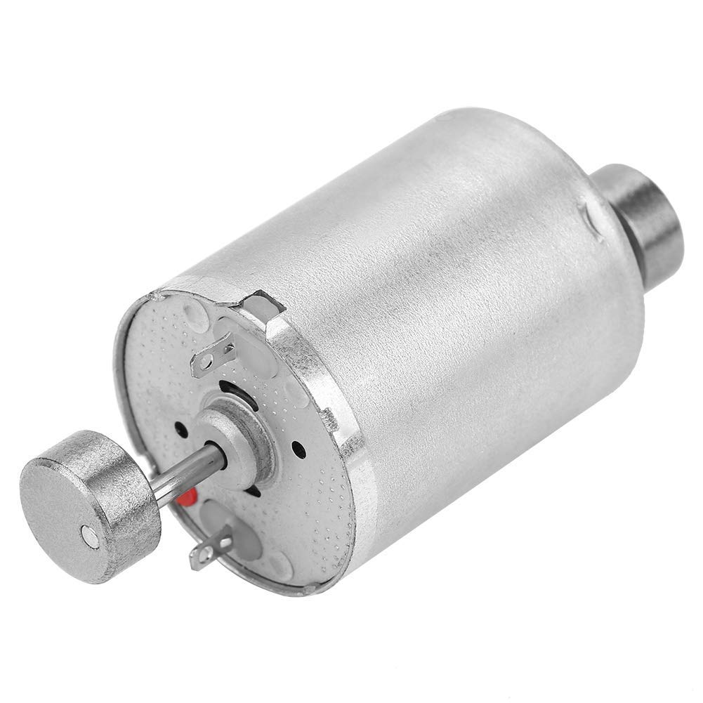 Double Shaft DC Vibrating Motor, High Torque Vibrating Electric Motor, with 2 Rotating Eccentric Wheels, 12V 31mm Length, for Aircraft Models and Massagers