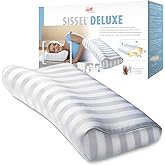 SISSEL Soft Deluxe Neck Pillow | Washable Satin Cover at 104�F | Viscoelastic Foam | Extra Wide & Height Adjustable | Optimal Sleeping Comfort | Made in Sweden | 24.8 x 13 inches | 5-Year Warranty