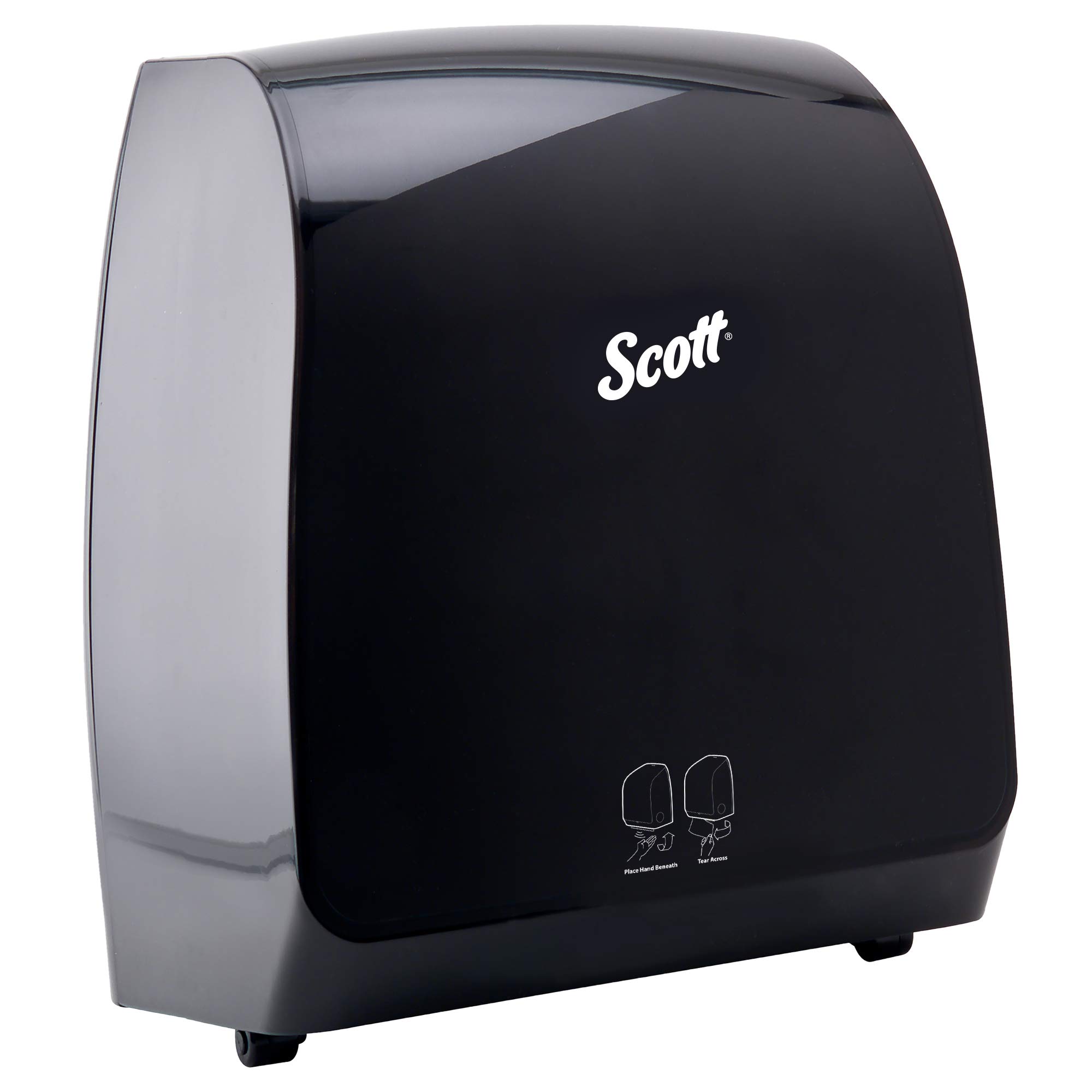 Photo 1 of Scott Professional Automatic Hard Roll Paper Towel Dispenser (34348), Black, Wall Mounted, for ScottPro Blue Core Commercial Hand Towels (Qty 1)