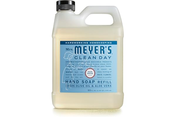 MRS. MEYER'S CLEAN DAY Liquid Hand Soap Refill, Rainwater, 33 OZ