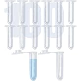 100Pcs 2ml Centrifuge Tubes with Snap Cap, Small Sterile Microcentrifuge Tube Test Vials Plastic Sample Storage Container Clear Graduated Non-Pyrogenic, DN/RNase Free for Lab