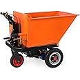 EMUQUD Wheelbarrow Utility Cart, Electric Powered Cart 48V28Ah 1000W Capacity 2200lbs (One Ton), Material Hauler, Utility Cart, Electric Wagon, Electric Deer Cart for Farm and Garden,All Purpose