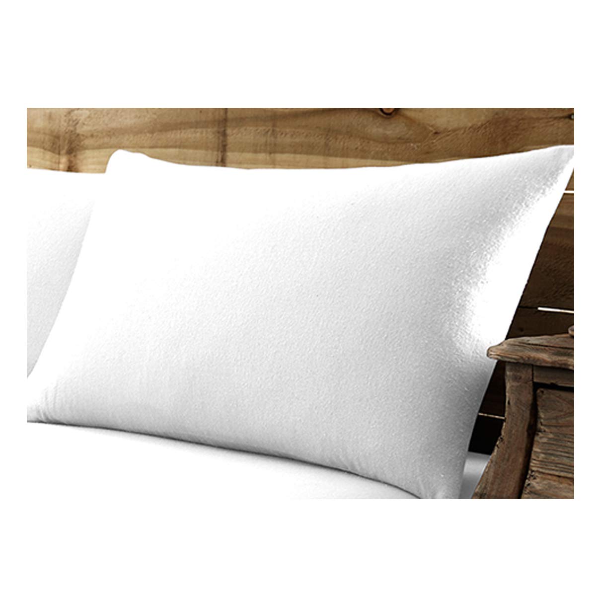 Gaveno Cavailia Premium Super Soft Quality Plain Thermal Dyed Flannelette Pillow Pair, 100% Brushed Cotton Easy Care Flannel Bedroom Accessory, White, 50x75 cm, 50 X 75