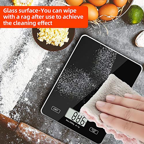 Food-Kitchen-Scale-Meromore-Digital-Weight-Scales-Grams-and-Oz-1g01oz-Precise-Graduation-11lb-Kitchen-Scale-with-Tempered-Glass-Platform-for-Baking-Kitchen-Cooking