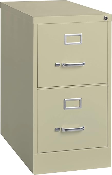 Amazon Com Office Dimensions 25 In Deep 2 Drawer Letter Width Cabinet Vertical File Drw Putty Furniture Decor