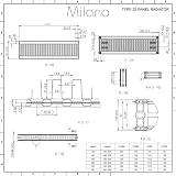 Milano Compact White Type 22 Horizontal Double Panel Convector Radiator 400x600 view 4